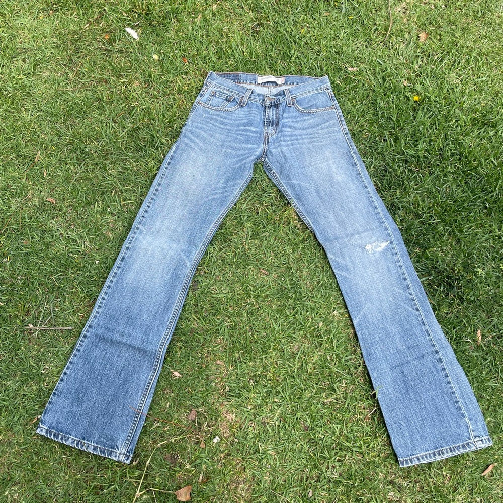 Y2K Vintage Low Rise Boot Cut Jeans, Levis 527 Low Rise Flare Leg Size 29x34
